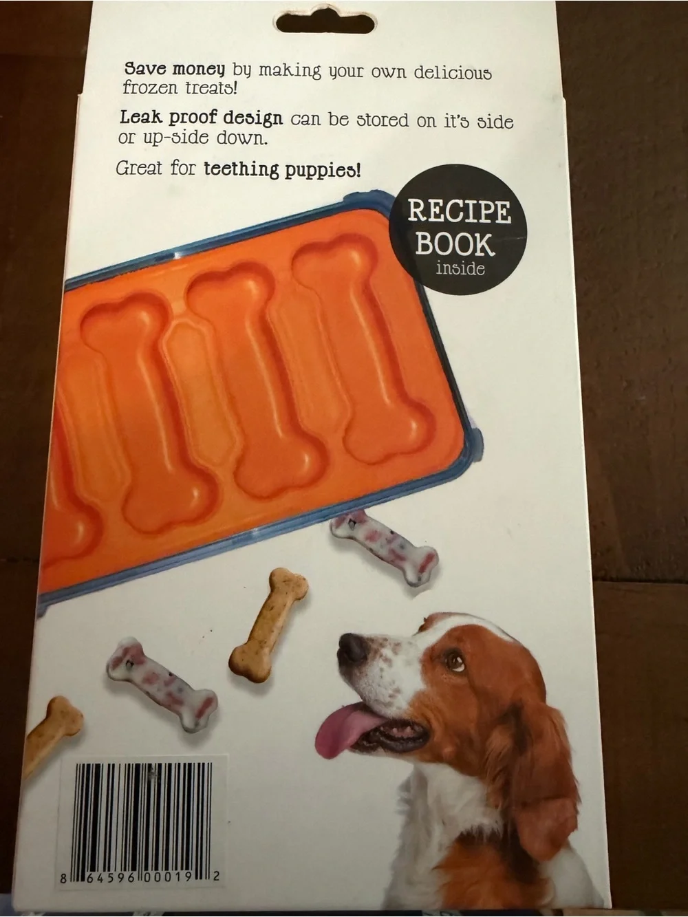 Cool Bones Frozen Treats Tray Leak Proof Makes 4 Bone-Shaped Treats, L Dog